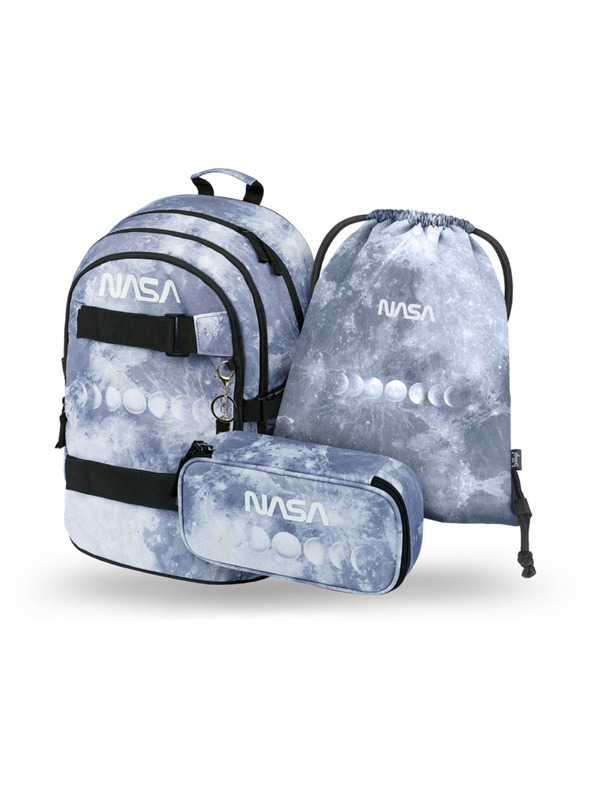 BAAGL  BAAGL 3 SET Skate NASA Grey: batoh, peračník, vrecko