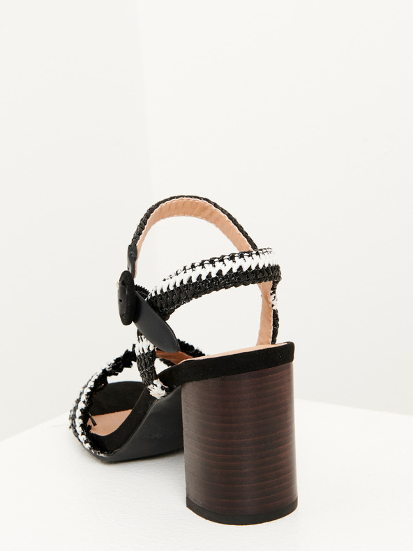 CAMAIEU Čierne pásové topánky CAMAIEU