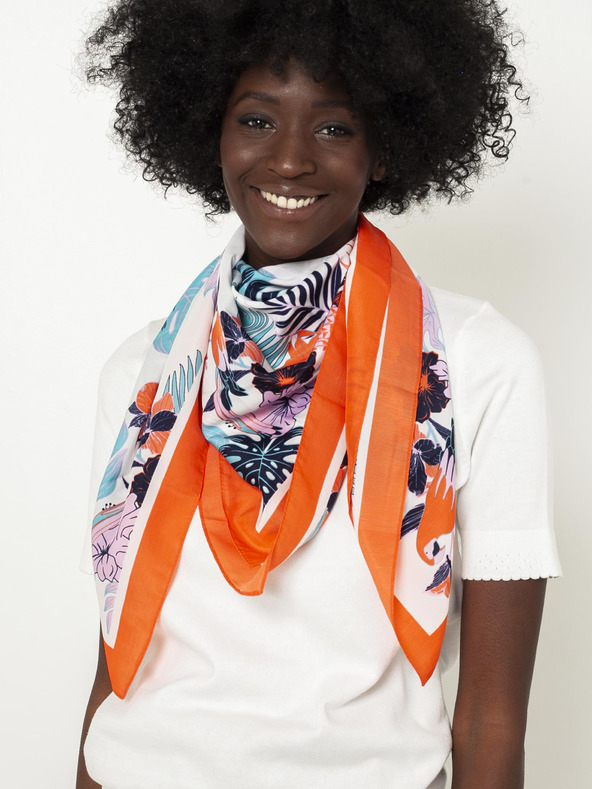 CAMAIEU Červený vzorkovaný šatka CAMAIEU