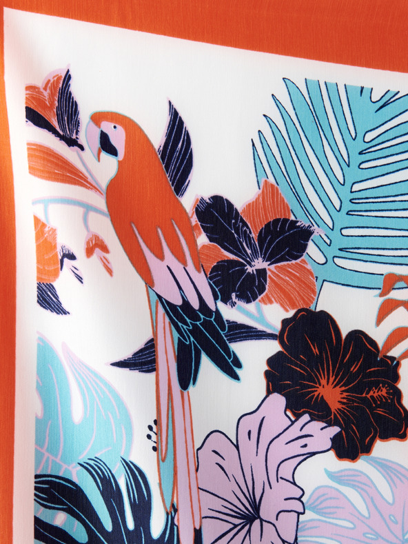 CAMAIEU Červený vzorkovaný šatka CAMAIEU