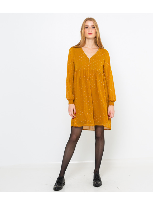 CAMAIEU Oranžové šaty CAMAIEU