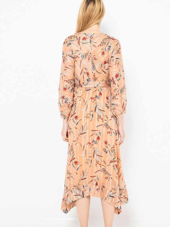 CAMAIEU Ružové dlhé šaty CAMAIEU