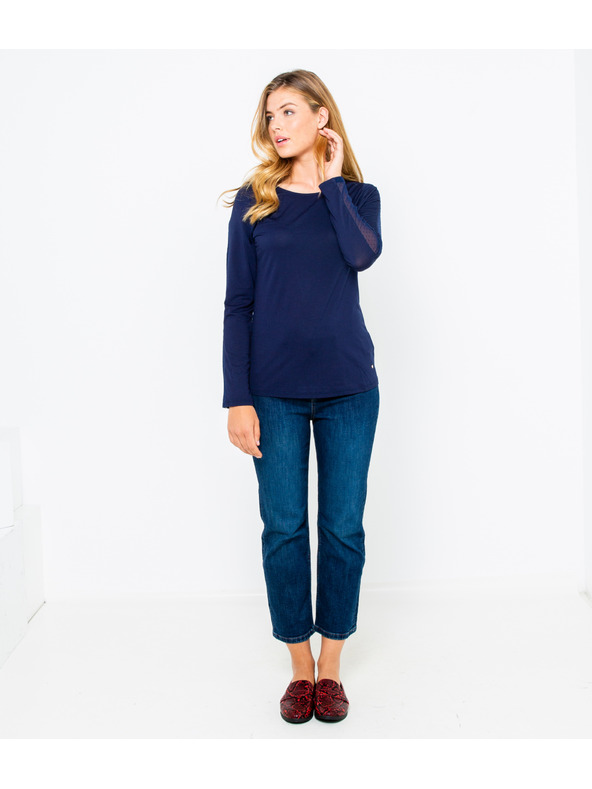 CAMAIEU Tmavo modré tričko CAMAIEU