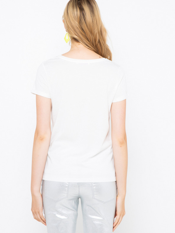 CAMAIEU Biele tričko CAMAIEU