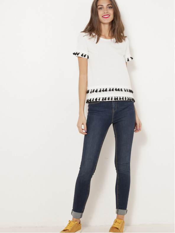 CAMAIEU Biela blúzka CAMAIEU