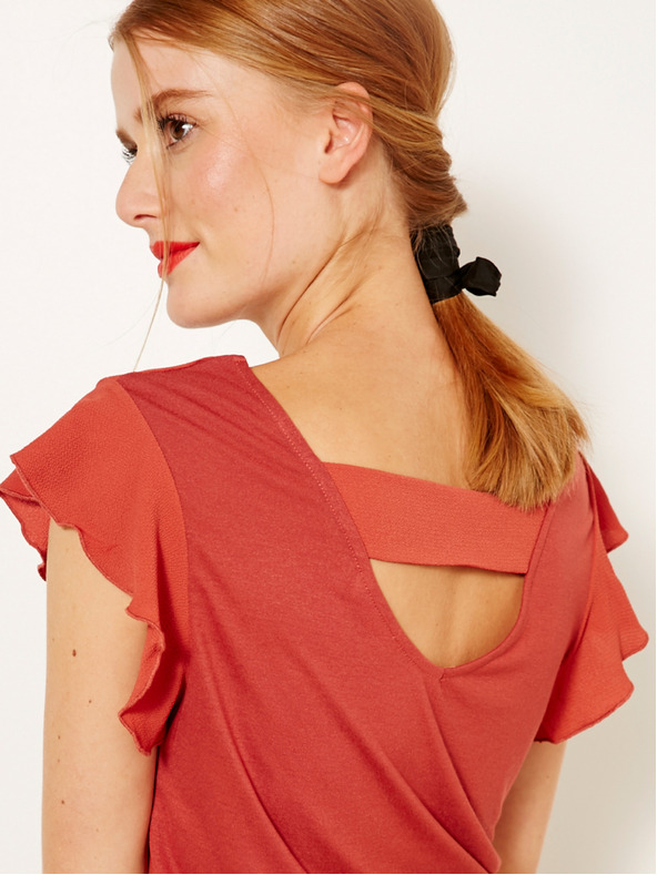 CAMAIEU Červený top CAMAIEU