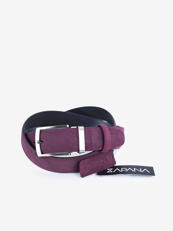Zapana Fialový pánsky kožený opasok Zapana Snake