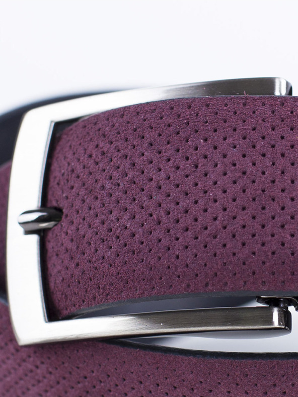 Zapana Fialový pánsky kožený opasok Zapana Snake