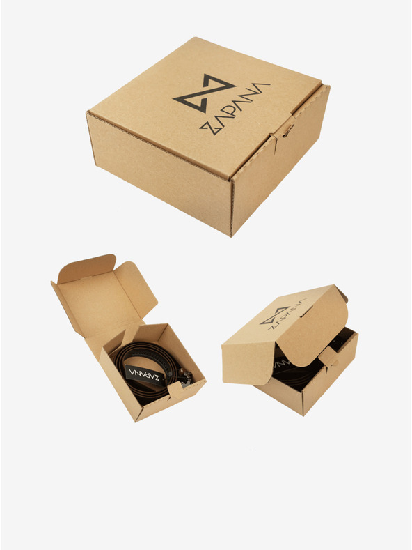 Zapana Fialový pánsky kožený opasok Zapana Snake