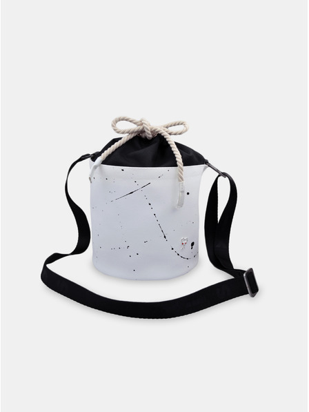 Xiss Biela dámska crossbody kabelka Kiss Mini White Splash