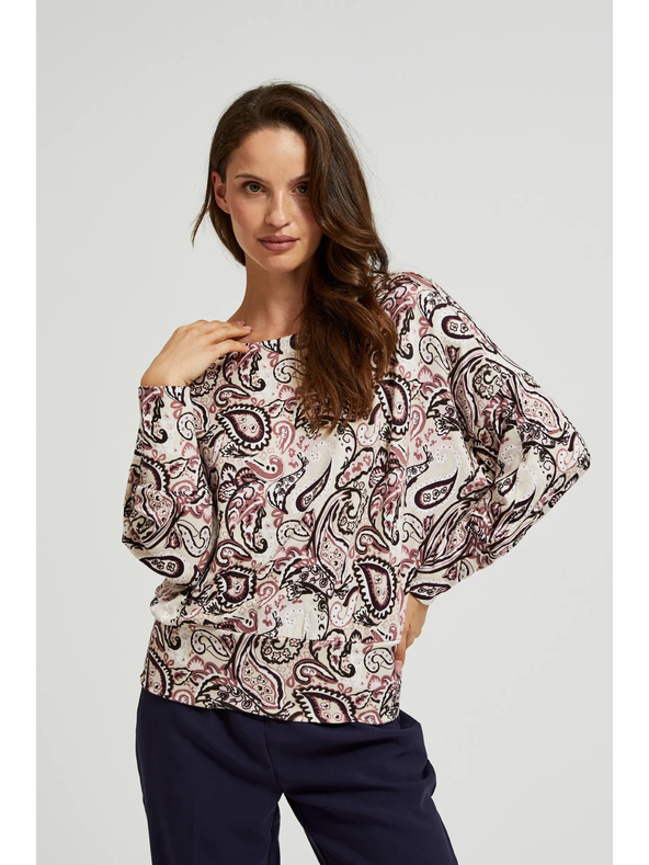 Moodo Svetlo béžový dámsky sveter