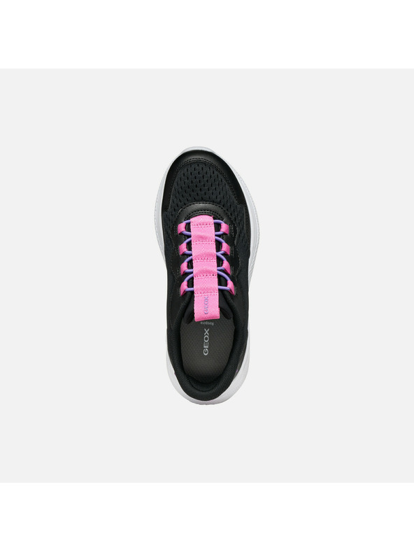 Geox Čierne dievčenské tenisky Geox Sprintye Fast In