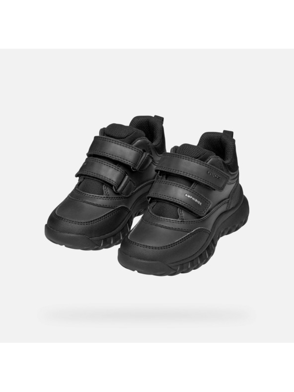 Geox Čierna chlapčenská členkové topánky Geox Simbyos ABX