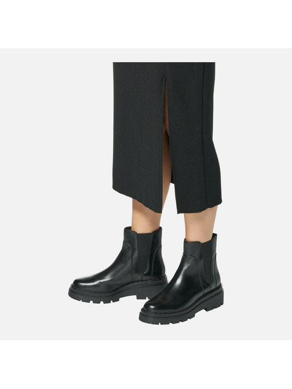 Geox Čierne dámske členkové topánky Geox Felleny