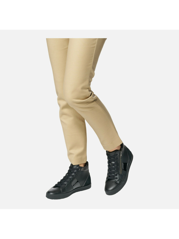 Geox Čierne dámske tenisky Geox Blomiee