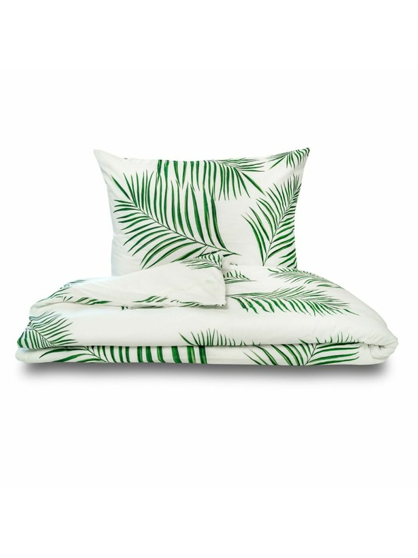 Kvalitex Francúzska bavlnená posteľná bielizeň renforcé 220x200, 70x90cm TROPICAL biela