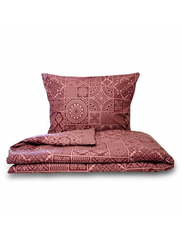 Kvalitex Francúzska bavlnená posteľná bielizeň renforcé 200x200, 70x90cm TOKYO vínová
