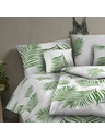 Kvalitex Predĺžená bavlnená posteľná bielizeň renforcé 140x220, 70x90cm TROPICAL biela