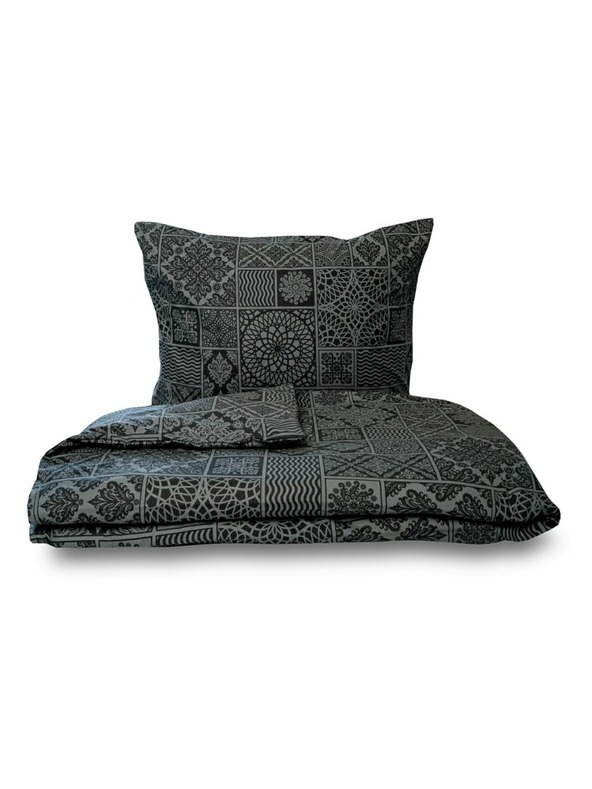 Kvalitex Francúzska bavlnená posteľná bielizeň renforcé 240x220, 70x90cm TOKYO čierna