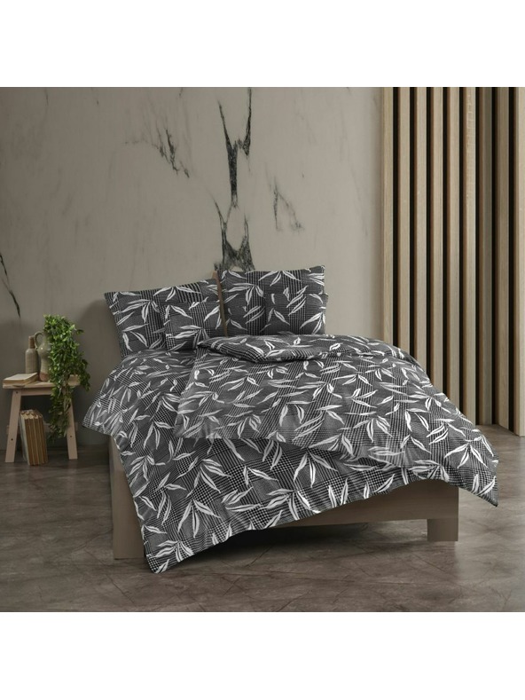 Kvalitex Francúzska bavlnená posteľná bielizeň renforcé 240x200, 70x90cm OSAKA sivá