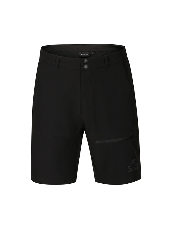ALPINE PRO Pánske softshellové kraťasy s cool dry ALPINE PRO BAK black