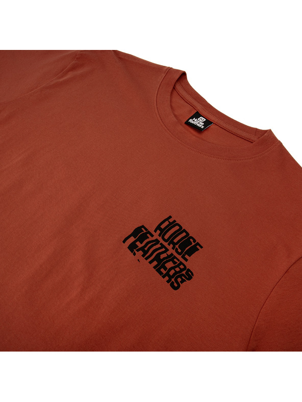 Horsefeathers Tričko Xerox červené HORSEFEATHERS