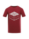 ALPINE PRO Pánske bavlnené tričko ALPINE PRO SUMEK merlot varianta pc