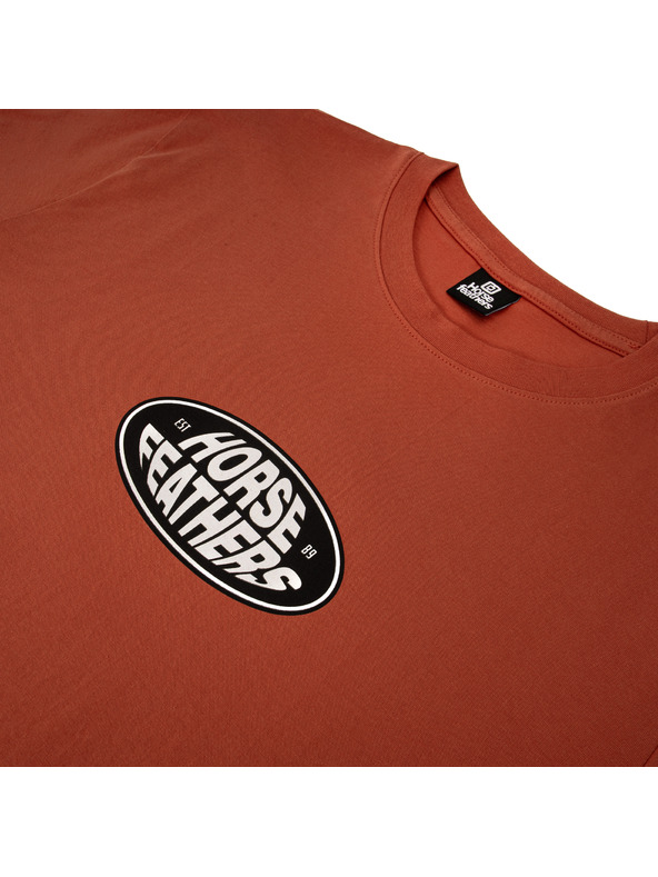 Horsefeathers Tričko Dynamo červené HORSEFEATHERS