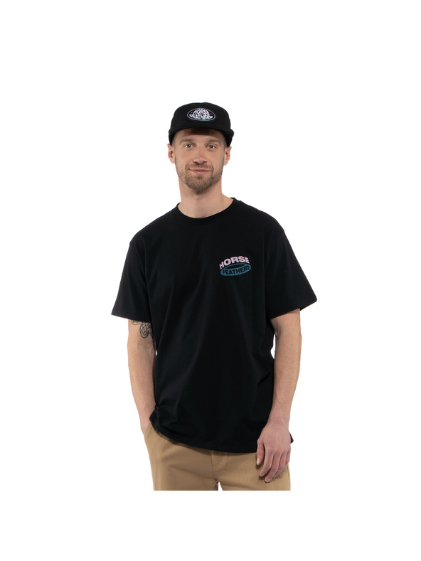 Horsefeathers Tričko Orbit čierne HORSEFEATHERS