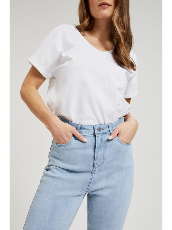 Moodo Dámske džínsy Moodo – svetlo modré