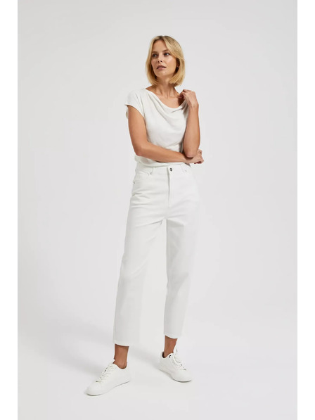 Moodo Dámske džínsy Moodo – off white
