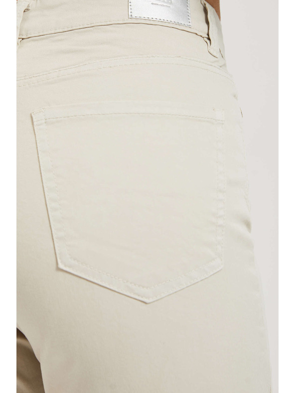 Moodo Dámske džínsy Moodo – svetlo béžová