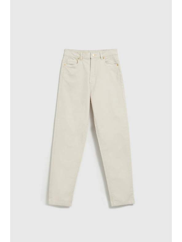 Moodo Dámske džínsy Moodo – svetlo béžová