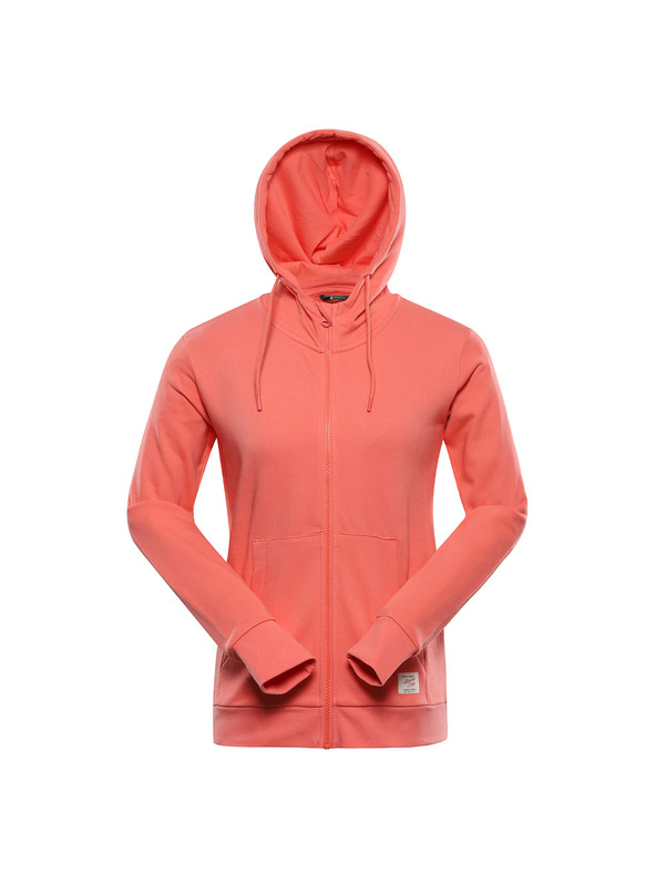 ALPINE PRO Dámska bavlnená mikina ALPINE PRO LOKKA georgia peach