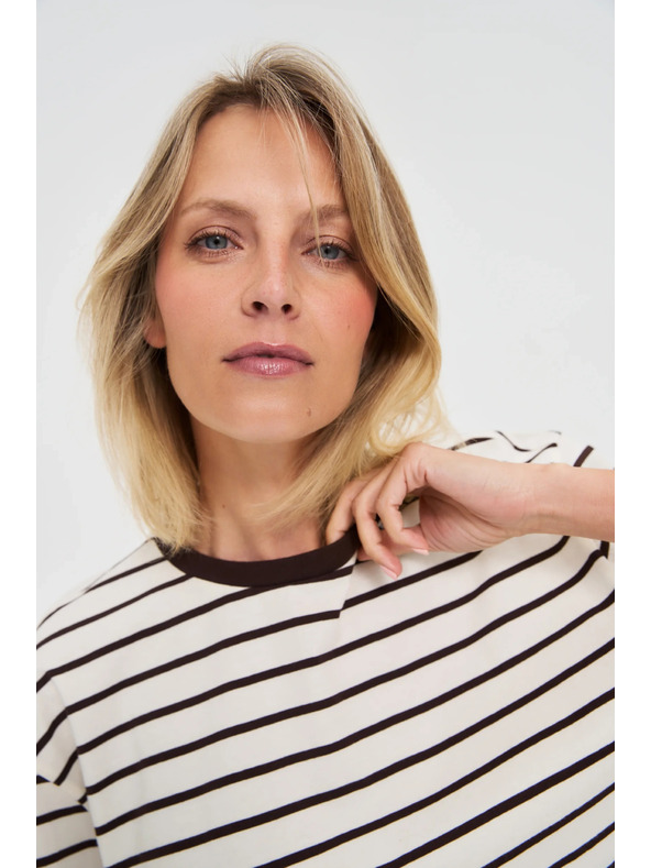 Moodo Dámske pruhované tričko Moodo