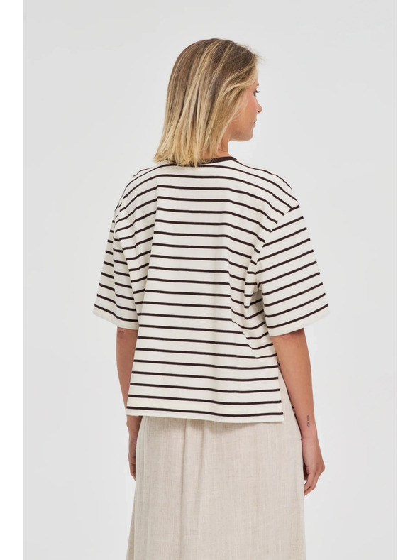 Moodo Dámske pruhované tričko Moodo