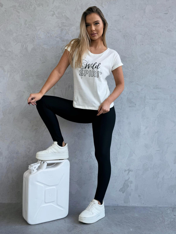 Edoti Tričko s potlačou - krémová farba