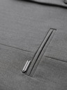 Ombre Clothing Elegantná pánska svetlosivá vesta SLIM FIT