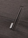 Ombre Clothing Pánska sivá elegantná vesta SLIM FIT