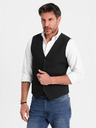 Ombre Clothing Elegantná pánska vesta SLIM FIT