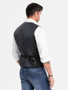 Ombre Clothing Elegantná pánska vesta SLIM FIT