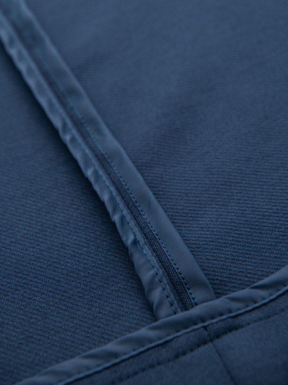 Ombre Clothing Pánske modré sako SLIM s jemnou textúrou