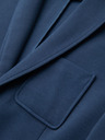Ombre Clothing Pánske modré sako SLIM s jemnou textúrou