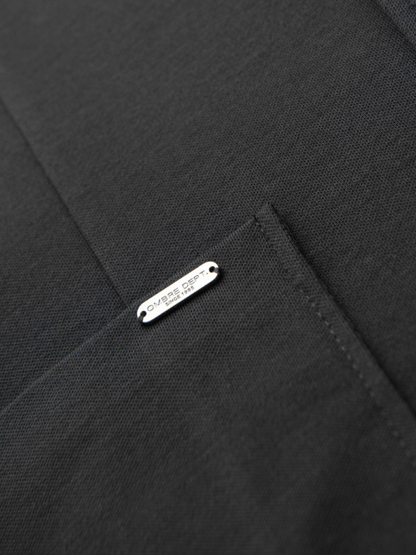 Ombre Clothing Pánske sivé sako SLIM z jemne štruktúrovanej pleteniny