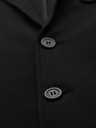 Ombre Clothing Pánske čierne sako SLIM s jemnou textúrou