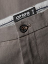 Ombre Clothing Pánske chino nohavice REGULAR FIT s jemnou štruktúrou - sivé