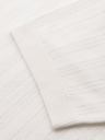 Ombre Clothing Pánske polo tričko so zipsom pri výstrihu - biele