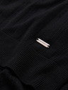 Ombre Clothing Pánske polo tričko so zipsom pri výstrihu - čierna