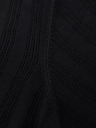 Ombre Clothing Pánske polo tričko so zipsom pri výstrihu - čierna