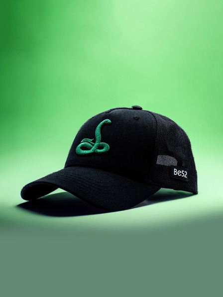 Be52 Be52 Snake šiltovka premium čierna/zelená